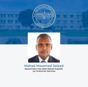 Taliyaha cusub Nabad sugida Somalia